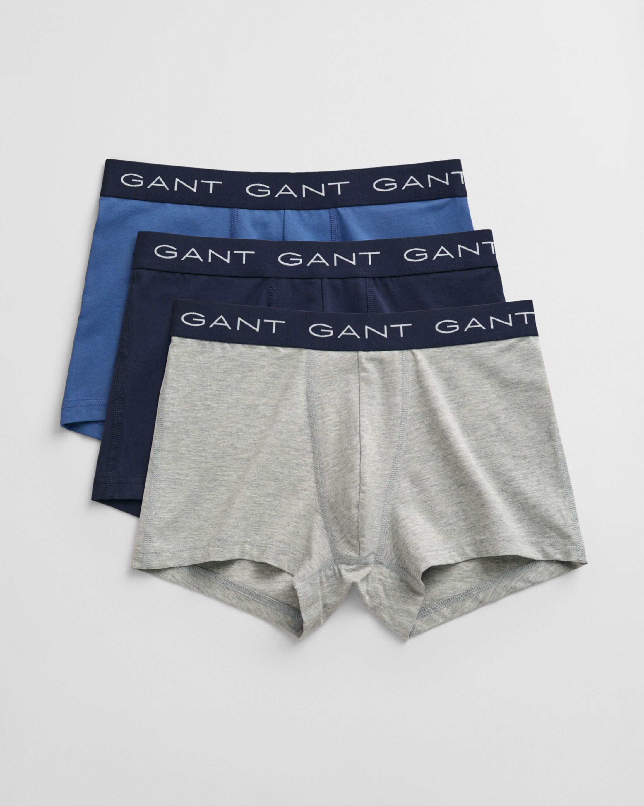 GANT TRUNK 3-Pack Mens Light Grey Melange