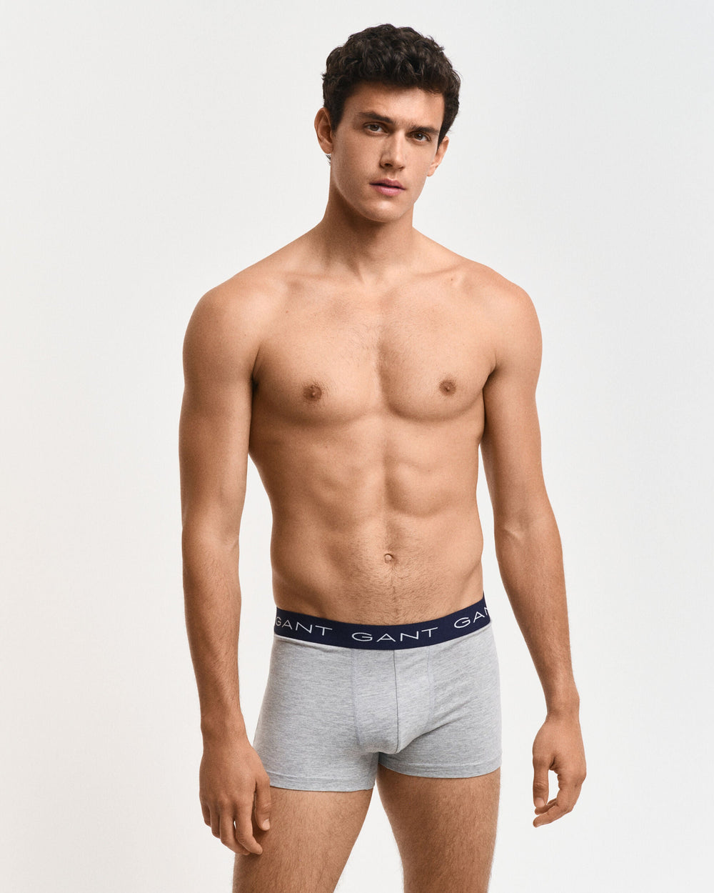 GANT TRUNK 3-Pack Mens Light Grey Melange