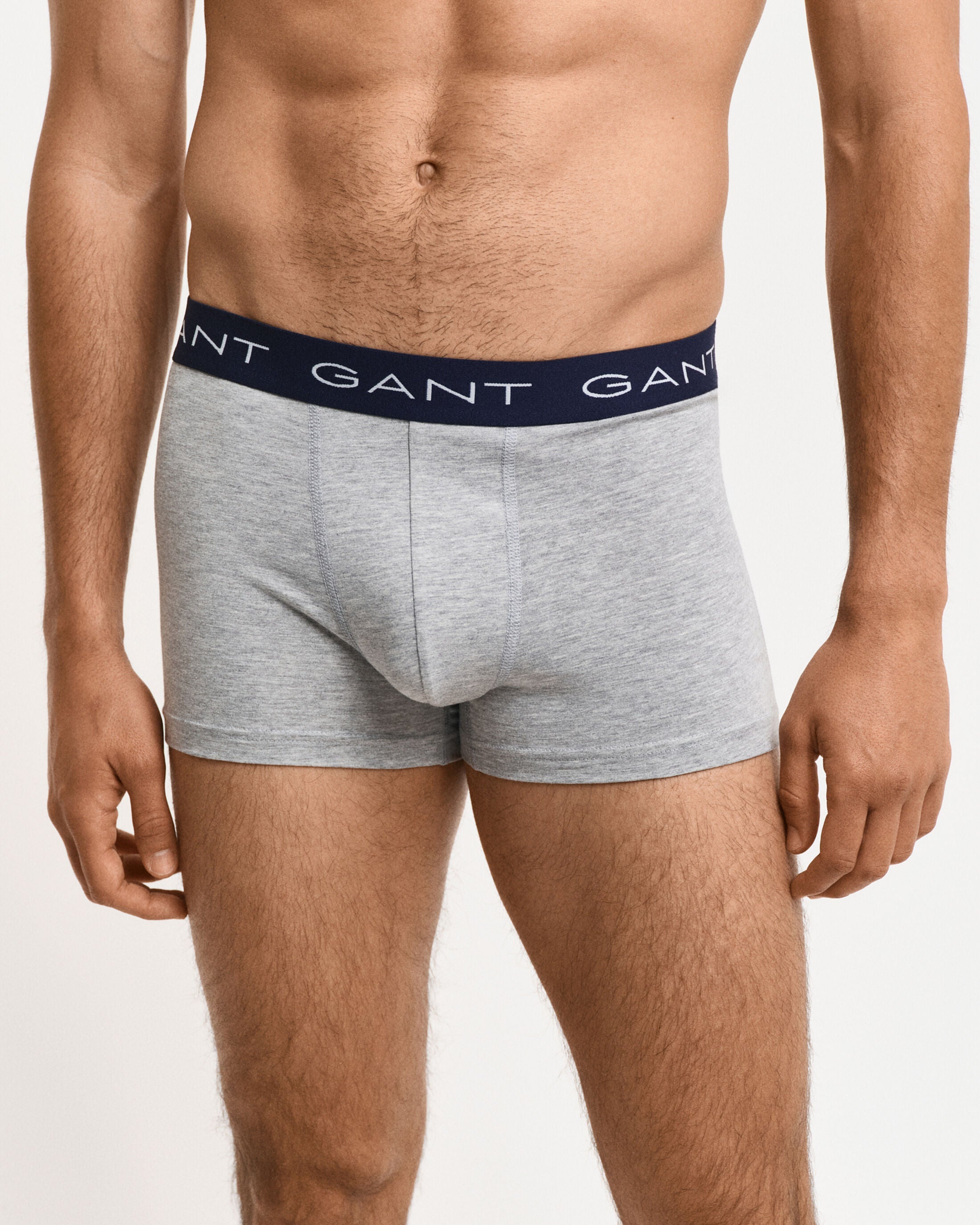 GANT TRUNK 3-Pack Mens Light Grey Melange