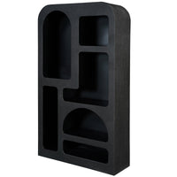 Bookcase Large Otis Geometric Black