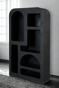 Bookcase Large Otis Geometric Black