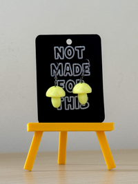 Glow In The Dark Mushroom Earrings