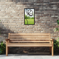Poppy Flower, SunCatcher Garden Mirror Rectangular Design