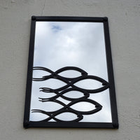 Swimming Fish, SunCatcher Garden Mirror Rectangular Design