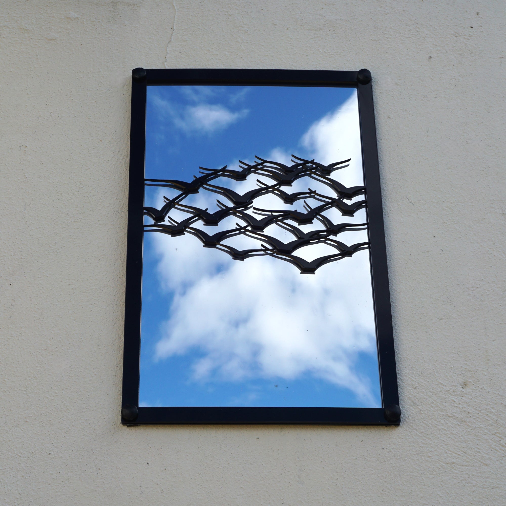 Flock of Birds, SunCatcher Garden Mirror Rectangular Design