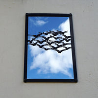 Flock of Birds, SunCatcher Garden Mirror Rectangular Design