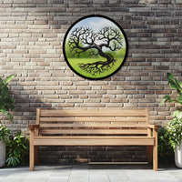 SunCatcher Garden Mirror Round Heart Shaped Tree Range of Sizes