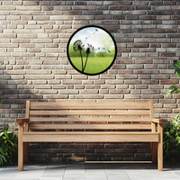 SunCatcher Garden Mirror Round Dandelions Range of Sizes