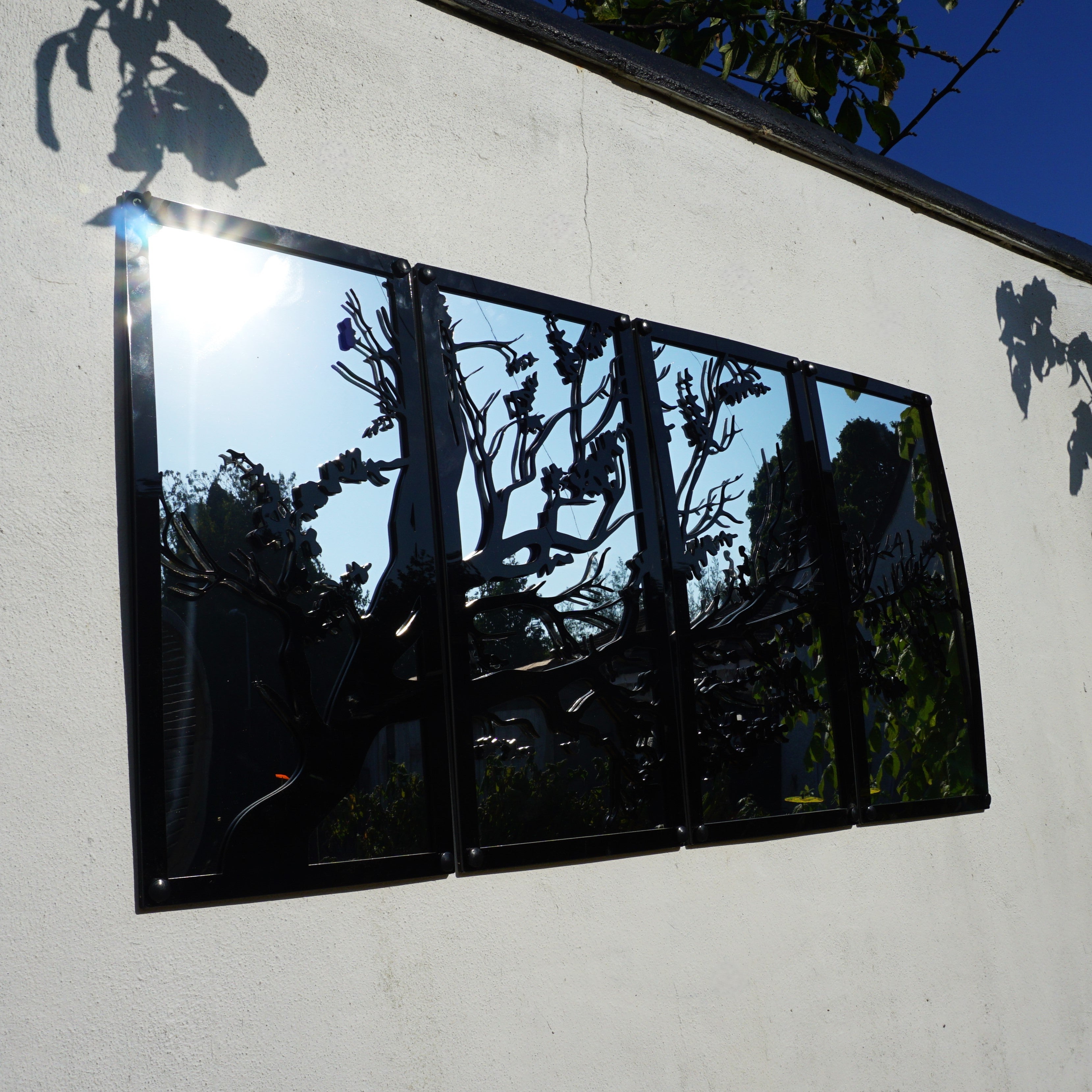 SunCatcher Garden Mirror Set of Four Panels Tree
