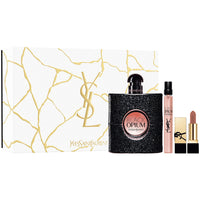 YSL Black Opium 90ml EDP for Women Gift Set + 10ml Mini + Mini Lipstick