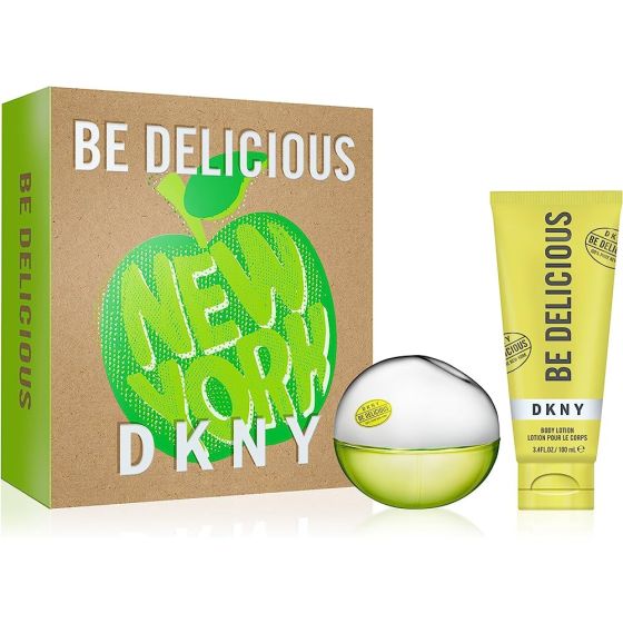DKNY Be Delicious 100ml EDP + 100ml Body Lotion for Women Gift Set