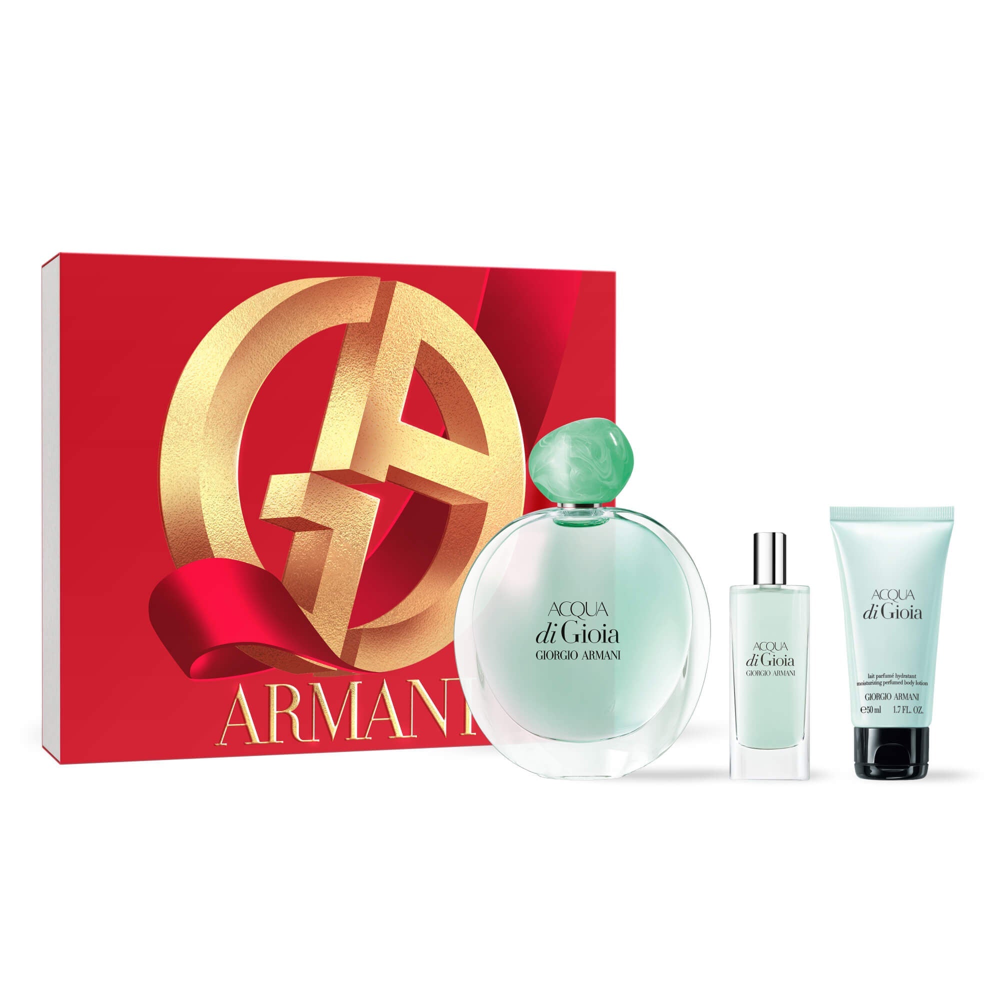 Armani Acqua di Gioia 100ml EDT Gift Set + 50ml Body Lotion + 15ml Mini