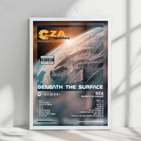 GZA "Beneath the Surface" Album Cover Poster - with Complete Tracklist