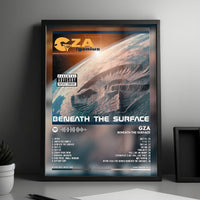 GZA "Beneath the Surface" Album Cover Poster - with Complete Tracklist