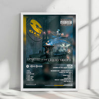 GZA "Legend of the Liquid Sword" Album Cover Poster - with Complete Tracklist