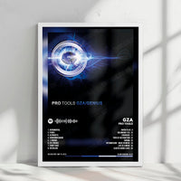 GZA "Pro Tools" Album Cover Poster - with Complete Tracklist