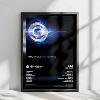 GZA "Pro Tools" Album Cover Poster - with Complete Tracklist