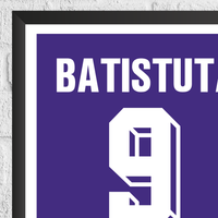 Gabriel Batistuta Legend Stats Print