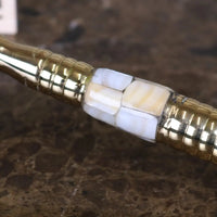 Garo Vintage Brass Magnifying Glass with Mother of Pearl Handle