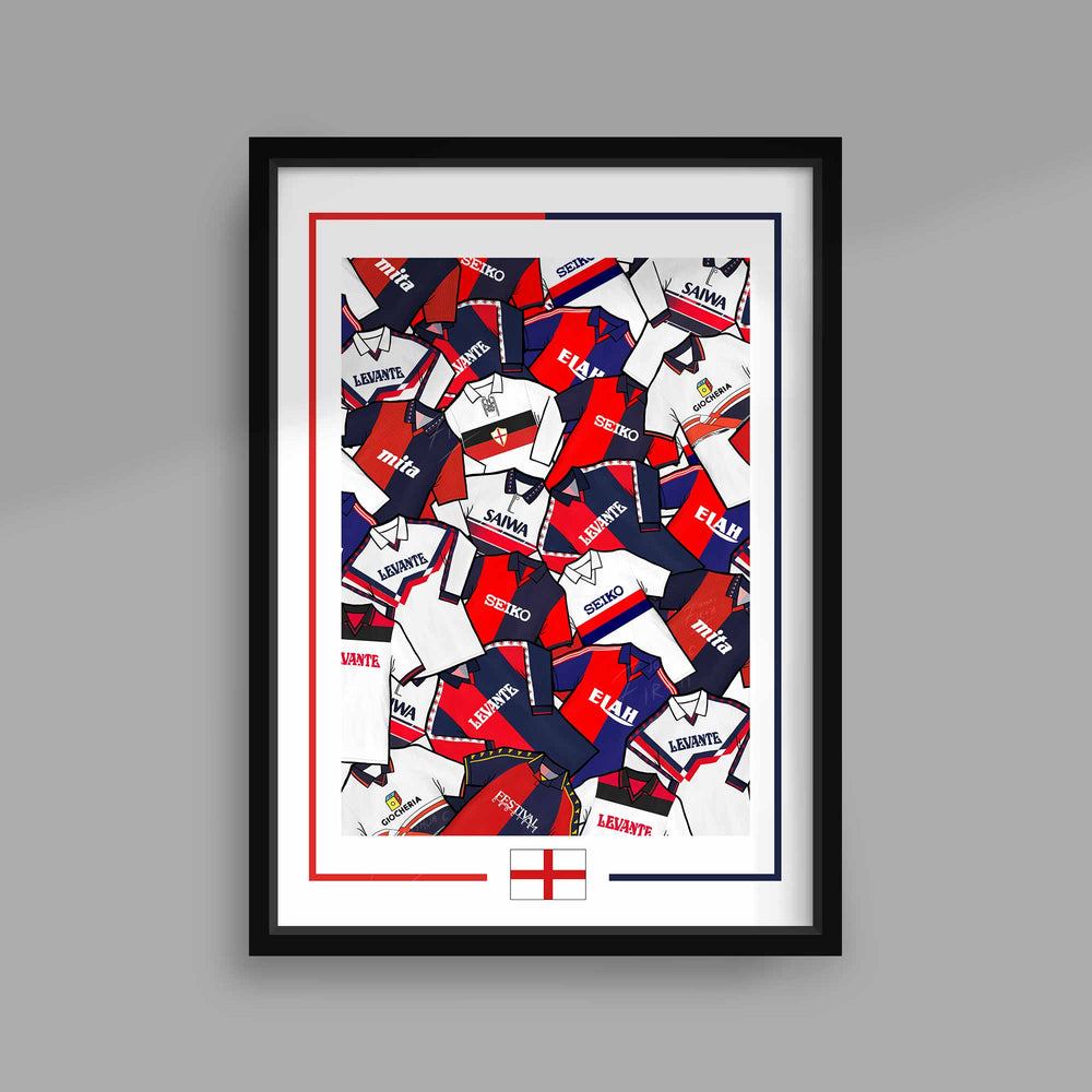 Genoa Retro Shirts Football Print