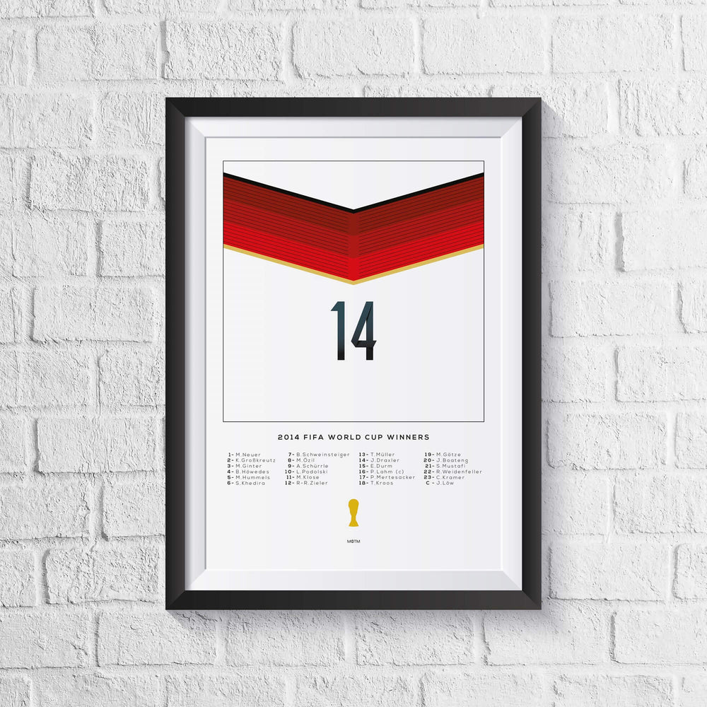 Germany 2014 World Cup Squad Print