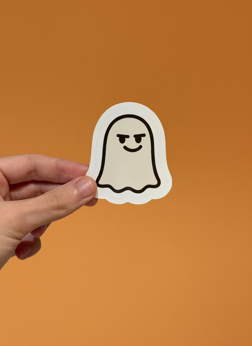Cheeky Ghost Sticker | Not Made For This
