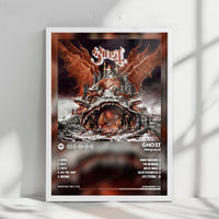 Ghost "Prequelle  " Album Cover Poster - with Complete Tracklist