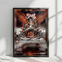 Ghost "Prequelle  " Album Cover Poster - with Complete Tracklist