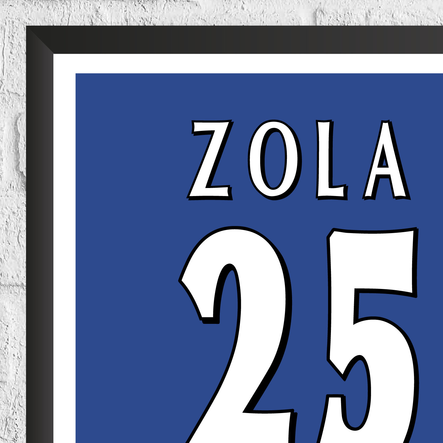 Gianfranco Zola Legend Stats Print