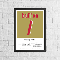 Gianluigi Buffon Italy Legend Stats Print