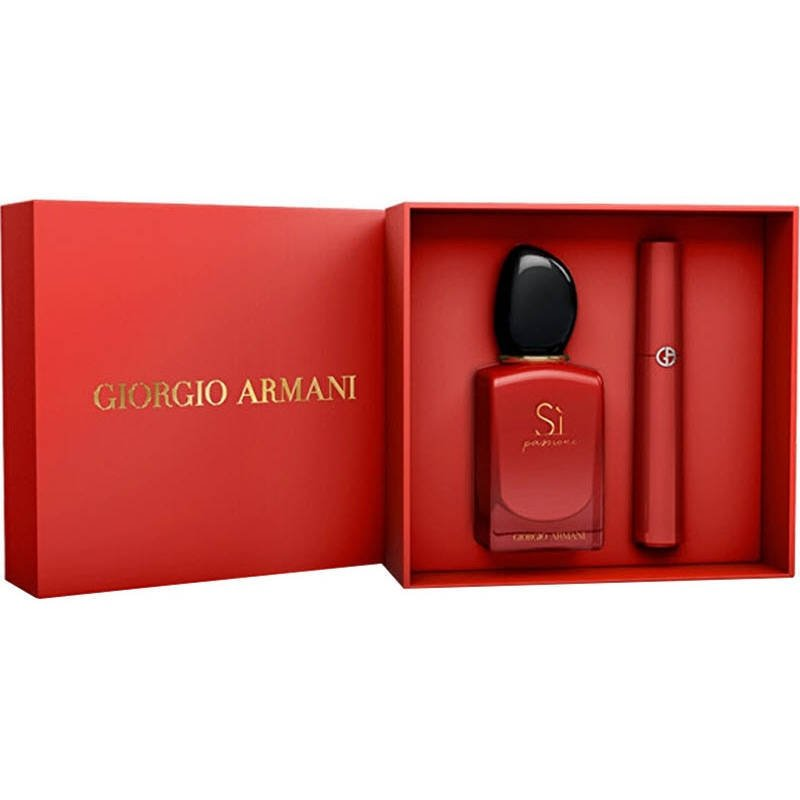 Giorgio Armani Si Passione Set 50ml EDP + Lip Maestro for Women Gift Set