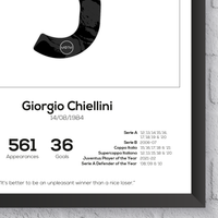 Giorgio Chiellini Legend Stats Print