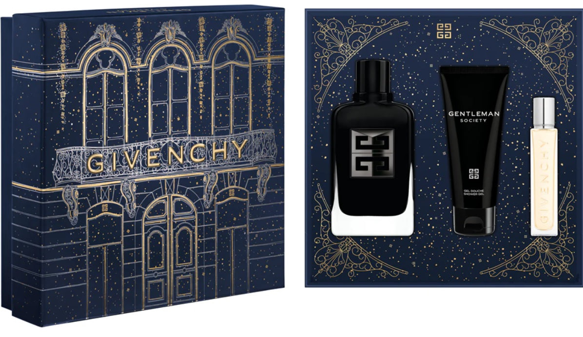 Givenchy Gentleman Society 100ml EDP + 12.5ml EDP + 75ml Shower for Men Gift Set