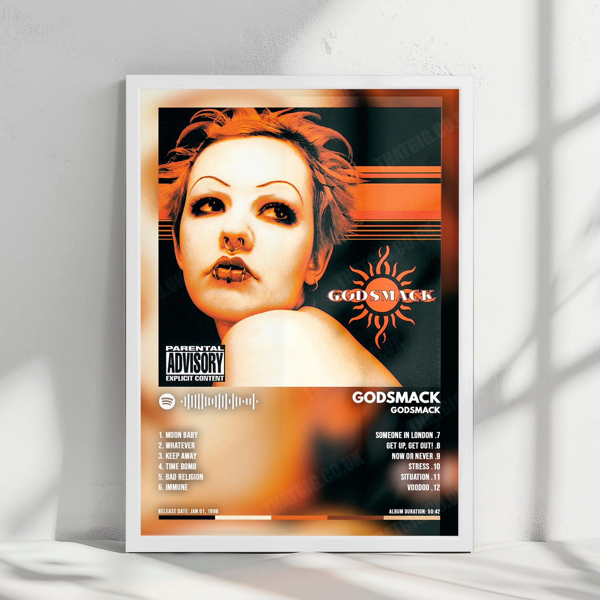 Godsmack "Godsmack  " Album Cover Poster - with Complete Tracklist