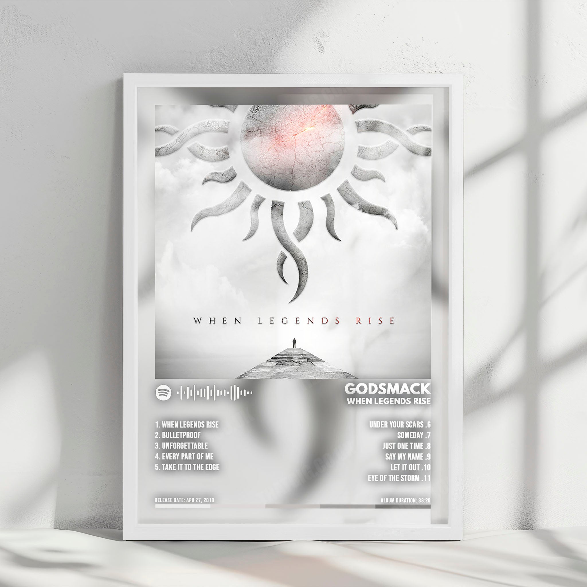 Godsmack "When Legends Rise  " Album Cover Poster - with Complete Tracklist