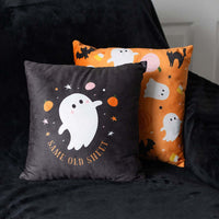 Gothic Gifts Square Same Old Sheet Ghost Cushion