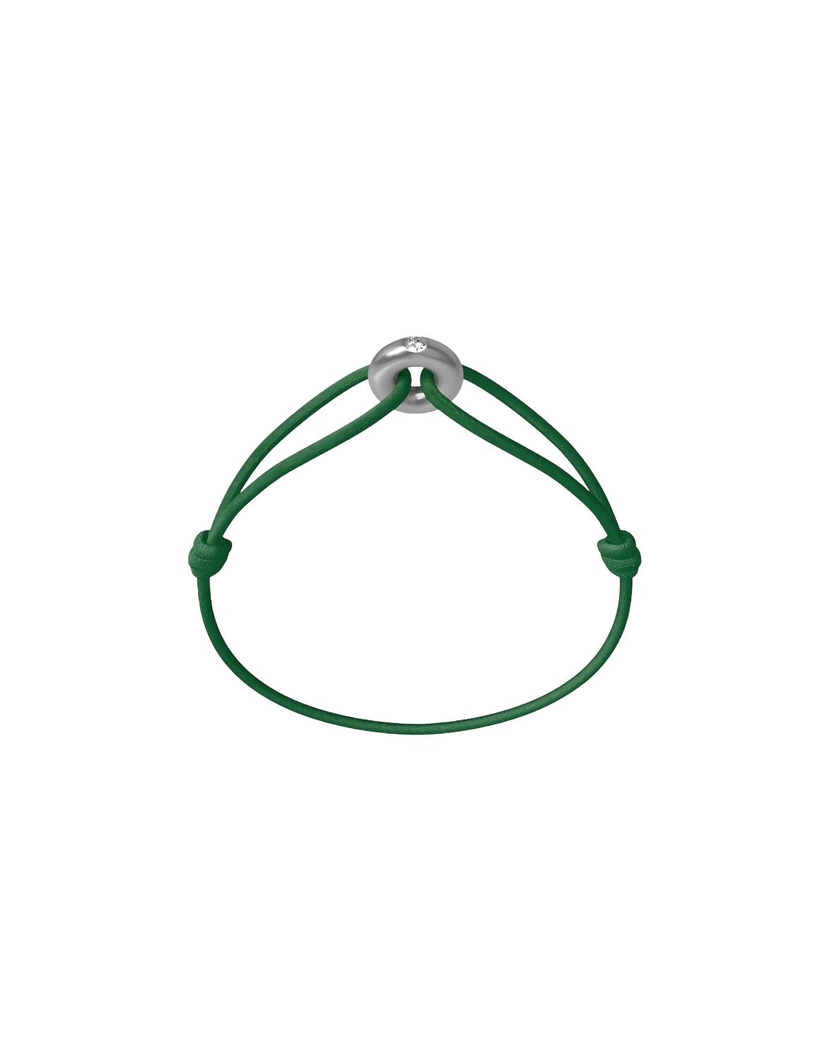 Mini Silver Soho Diamond Cord Bracelet