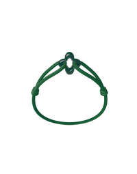 Green Clover Cord Bracelet