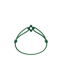 Mini Green Clover Cord Bracelet