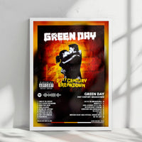 Green Day "21st Century Breakdown" Album Cover Poster - with Complete Tracklist