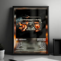 Green Day "Revolution Radio" Album Cover Poster - with Complete Tracklist