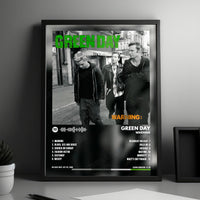 Green Day "Warning" Album Cover Poster - with Complete Tracklist
