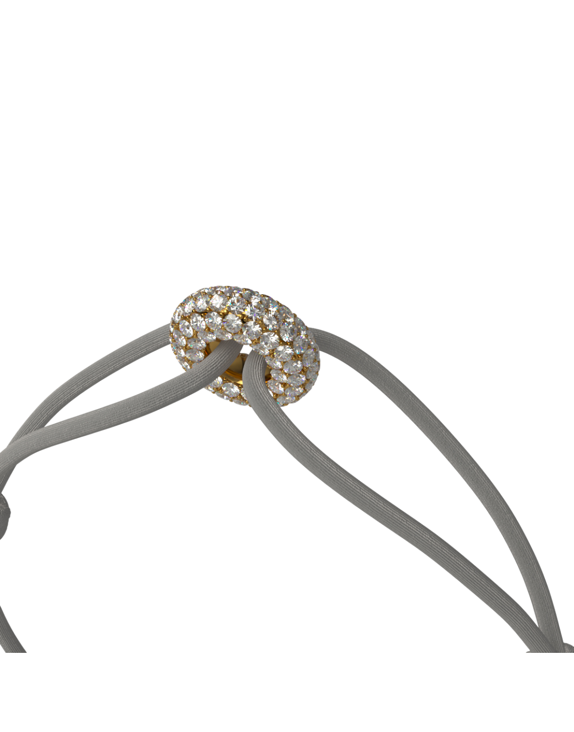 Mini Golden Soho Pavé Cord Bracelet