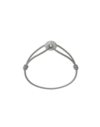 Mini Silver Soho Pavé Cord Bracelet
