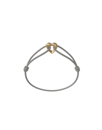 Golden Heart Cord Bracelet