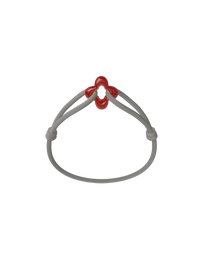 Red Clover Cord Bracelet