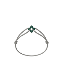 Mini Green Clover Cord Bracelet