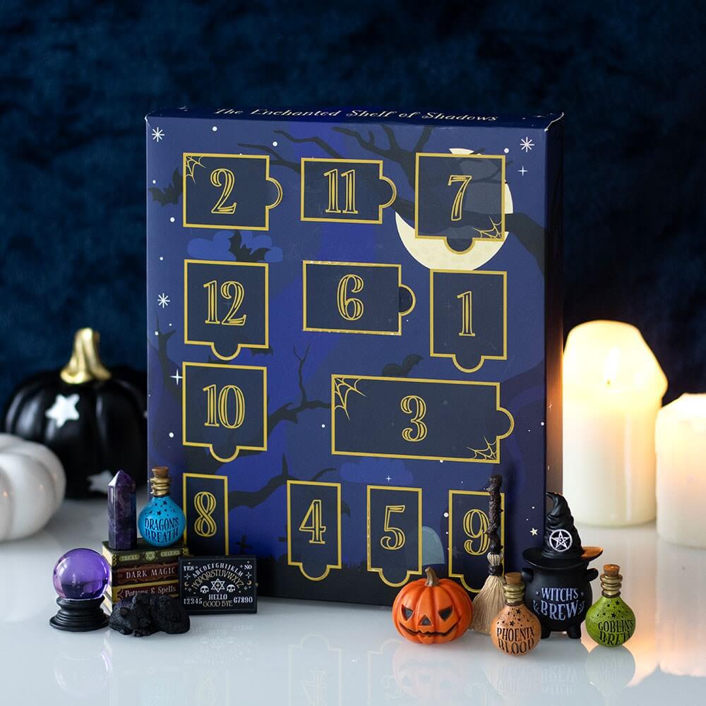 Gothic Gifts Shelf of Shadows 12-Day Halloween Advent Calendar
