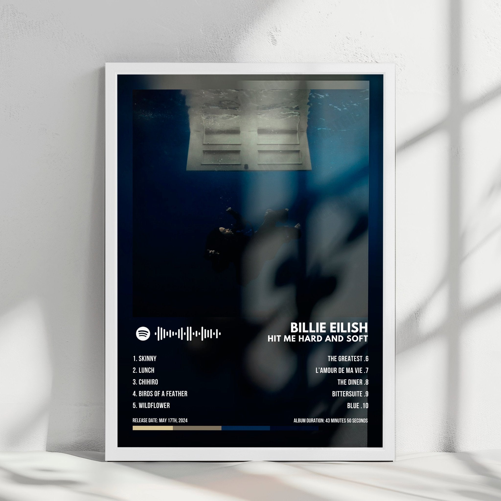 Billie Eilish Hit Me Hard And Soft Album Cover Poster with Complete Tracklist