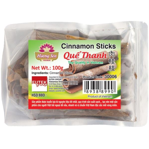 HUONG SEN Cinnamon Sticks Que Thanh 100g